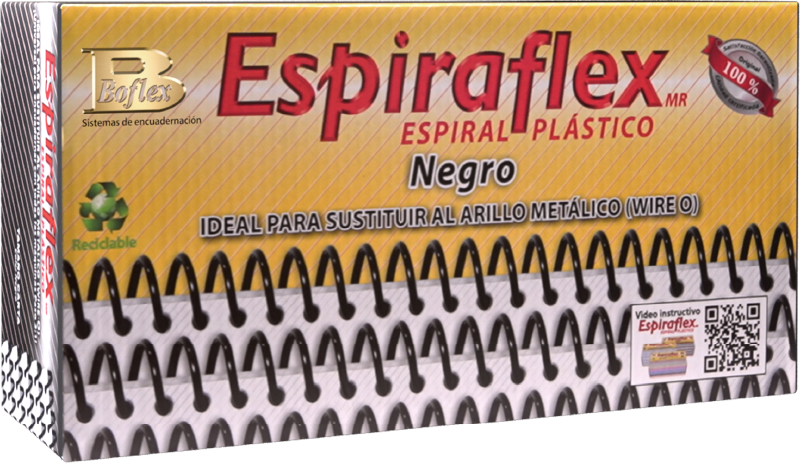 Caja Espiraflex Negro